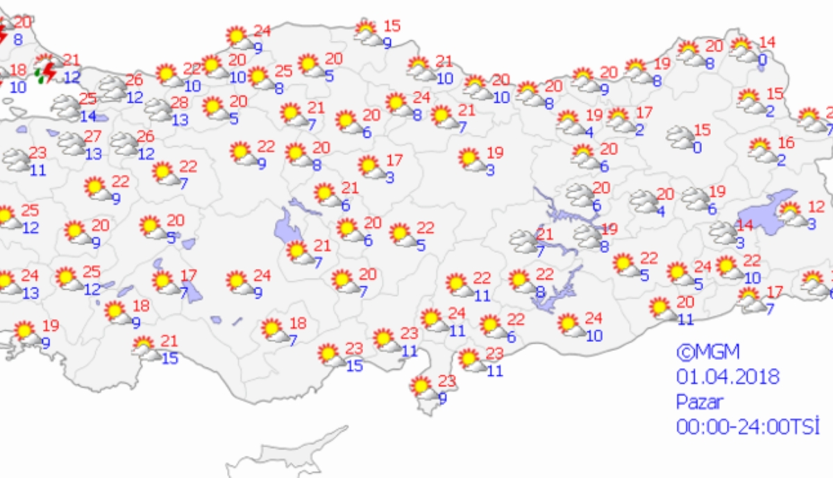 Meteoroloji'den 1 Nisan sürprizi! Pazar gününe dikkat