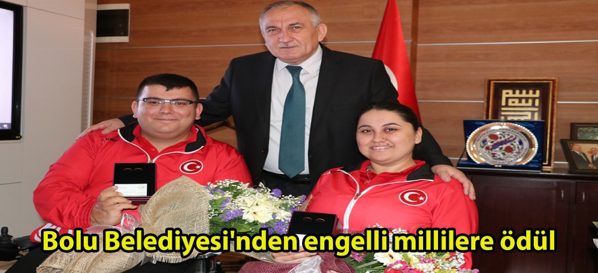 Bolu Belediyesi'nden engelli millilere ödül