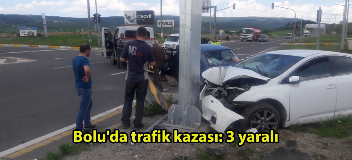 Bolu'da trafik kazası: 3 yaralı