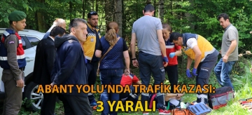 Abant yolunda trafik kazası: 3 yaralı