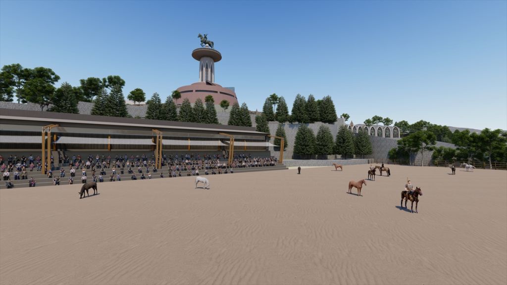 Köroğlu heykeli, 5 bin kilometreden 17 tırla getirilecek