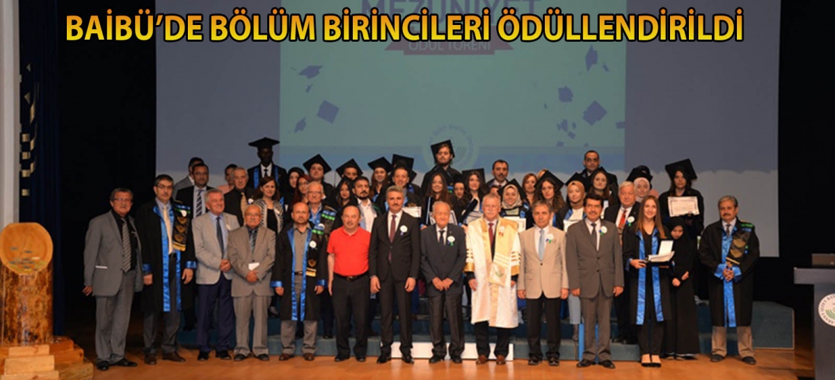 BAİBÜ'DE BÖLÜM BİRİNCİLERİ ÖDÜLLENDİRİLDİ