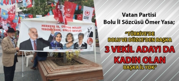 "Türkiye'de Bolu ve Düzce'den başka 3 vekil adayı da kadın olan başka il yok"