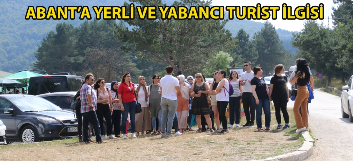 Abant'a yerli ve yabancı turist ilgisi