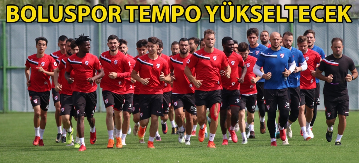 Boluspor, tempo yükseltecek