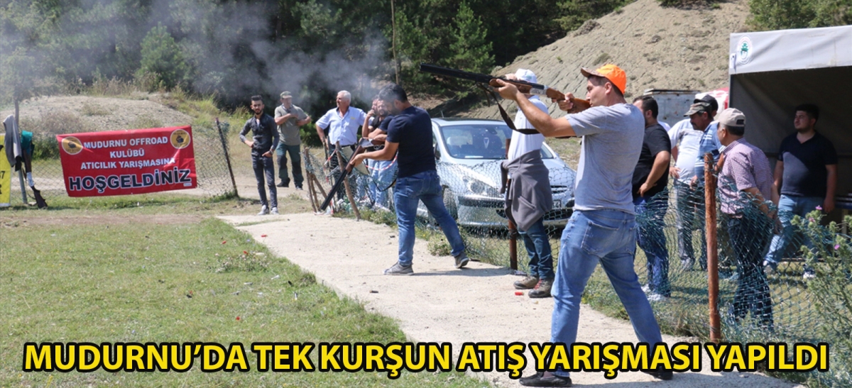 Mudurnu'da tek kurşun atış yarışması yapıldı