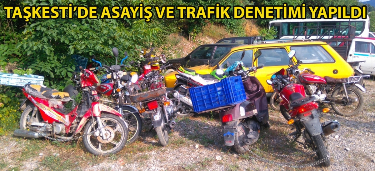Taşkesti'de asayiş ve trafik denetimi yapıldı