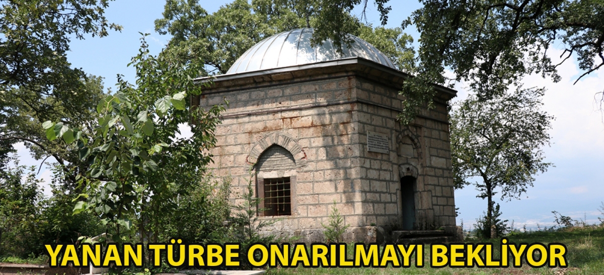 Yanan türbe onarılmayı bekliyor