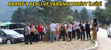 Abant'a yerli ve yabancı turist ilgisi