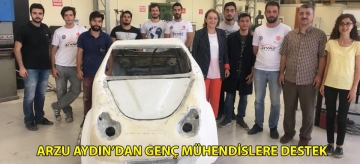 Arzu Aydın'dan genç mühendislere destek