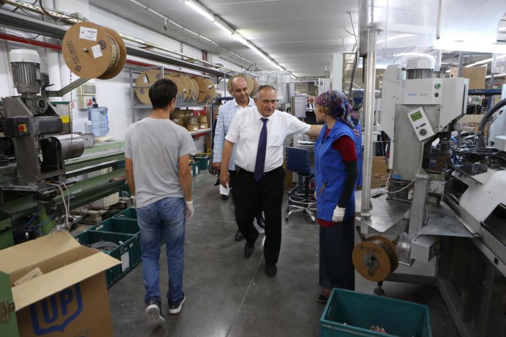 Başkan Yılmaz'dan OSB'de 4 fabrikaya teşekkür ziyareti