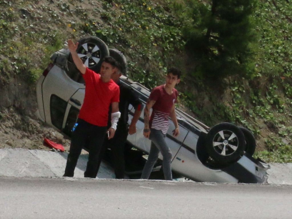 Bolu'da trafik kazası: 1 yaralı
