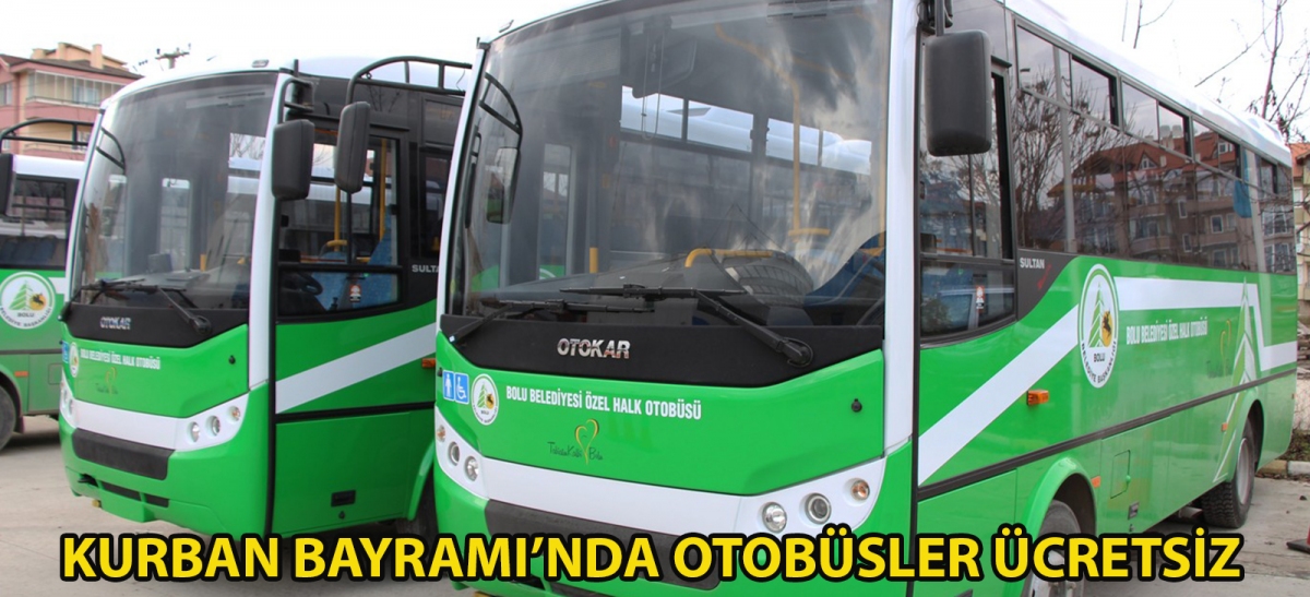 Kurban Bayramında otobüsler ücretsiz