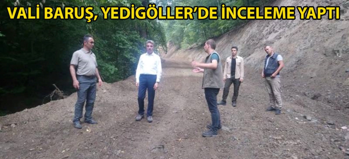 Vali Baruş, Yedigöller'de inceleme yaptı