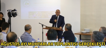 Ağustos ayı muhtarlar toplantısı gerçekleşti