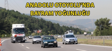 Anadolu Otoyolu'nda bayram yoğunluğu