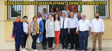 Başkan Yılmaz teşekkür ziyaretlerine devam ediyor