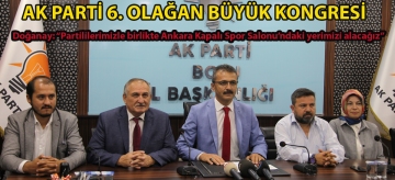 Doğanay: "Partililerimizle birlikte Ankara Kapalı Spor Salonu'ndaki yerimizi alacağız."