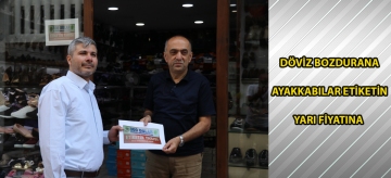 Döviz bozdurana ayakkabılar etiketin yarı fiyatına