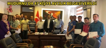 Mudurnu'da 47 kişiye avcılık belgesi verildi