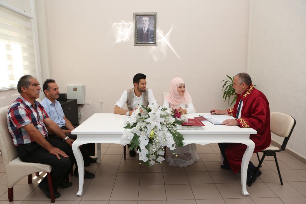 Bolu'da 08.08.2018 tarihinde 60 çift nikâh masasına oturdu