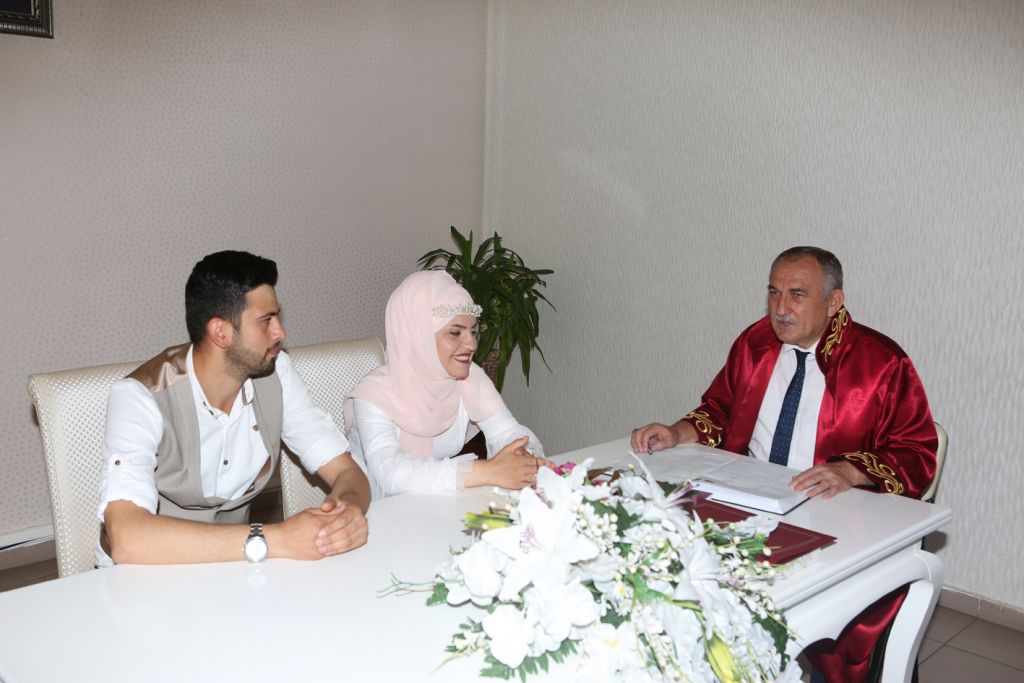 Bolu'da 08.08.2018 tarihinde 60 çift nikâh masasına oturdu