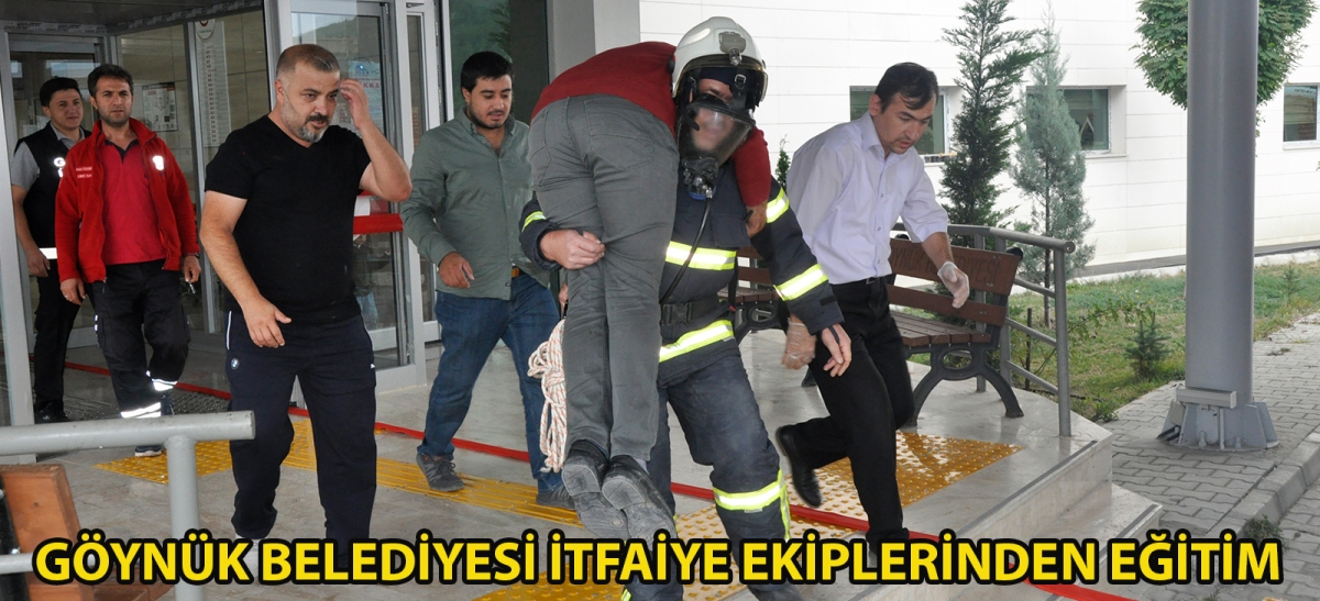 Göynük Belediyesi İtfaiye ekiplerinden eğitim