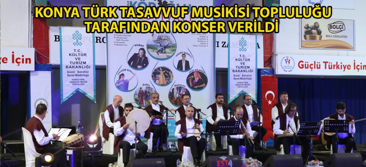 Konya Türk Tasavvuf Musikisi Topluluğu tarafından konser verildi