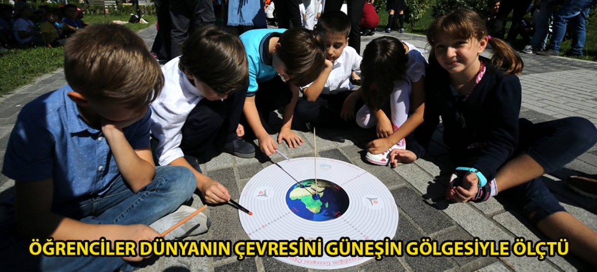 Öğrenciler dünyanın çevresini güneşin gölgesiyle ölçtü