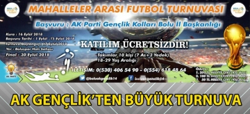AK GENÇLİK'TEN BÜYÜK TURNUVA