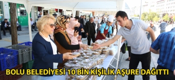 Bolu Belediyesi 10 Bin Kişilik Aşure dağıttı