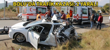 Bolu'da trafik kazası: 2 yaralı