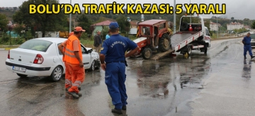 Bolu'da trafik kazası: 5 yaralı
