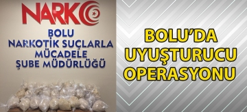 Bolu'da uyuşturucu operasyonu