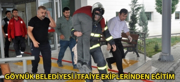 Göynük Belediyesi İtfaiye ekiplerinden eğitim