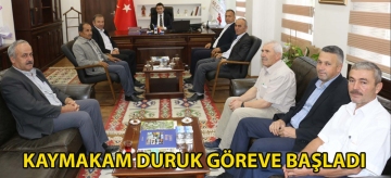 Kaymakam Duruk göreve başladı
