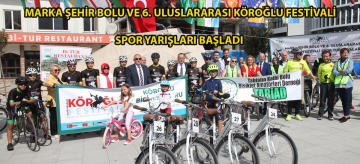 Marka Şehir Bolu ve 6. Uluslararası Köroğlu Festivali spor yarışları başladı