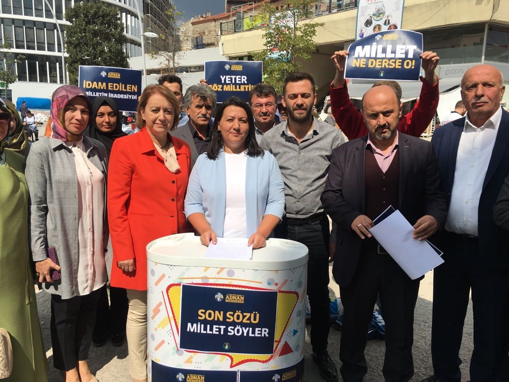 Ak Parti Bolu Teşkilatı'ndan Menderes'in idamına tepki