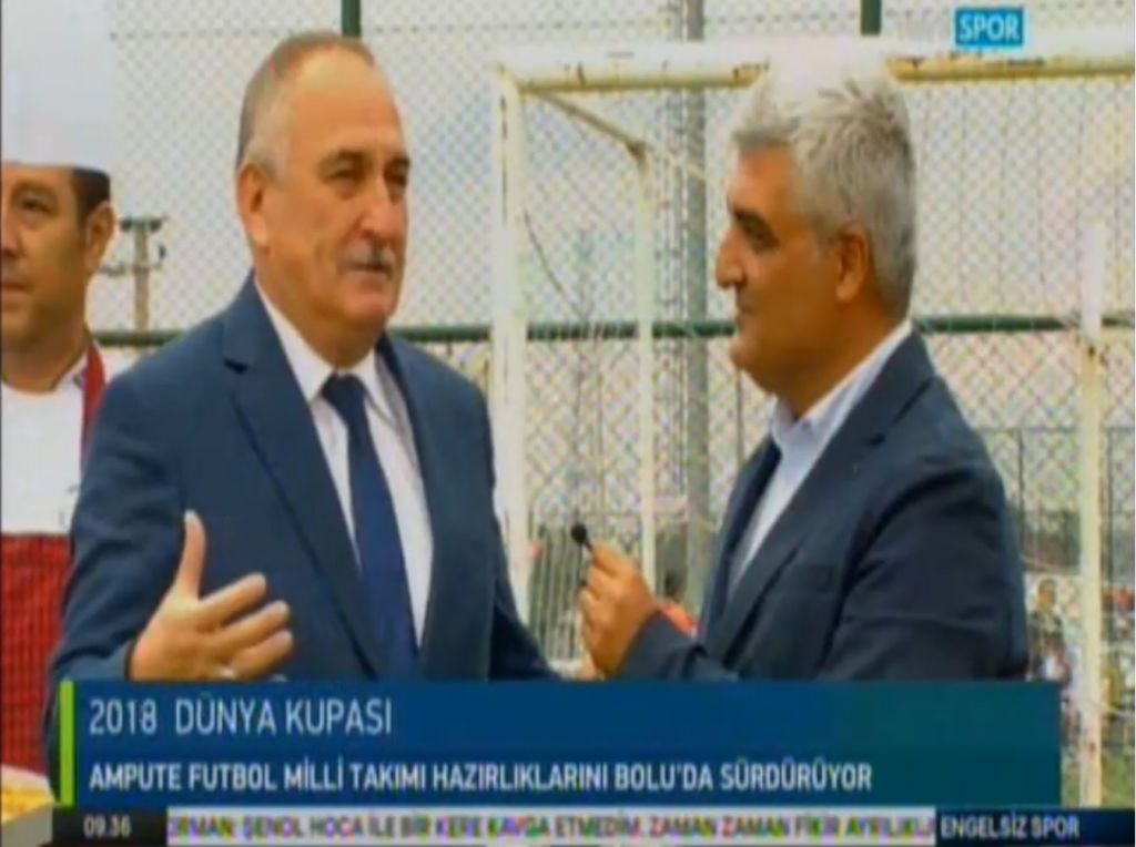 Bolu Belediye Başkanı Alaaddin Yılmaz, Ampute Milli Takımı ile birlikte Engelsiz Spor'a konuk oldu