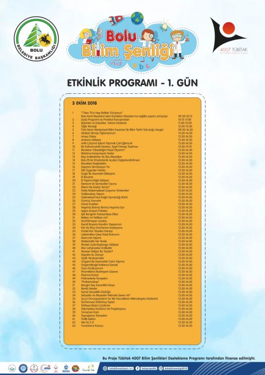 Bolu Bilim Şenliği Başlıyor