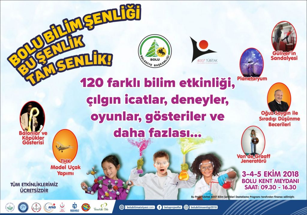 Bolu Bilim Şenliği Başlıyor