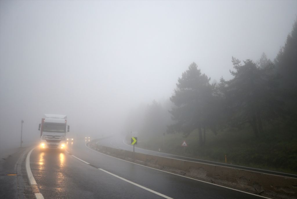 Bolu Dağı'nda yoğun sis