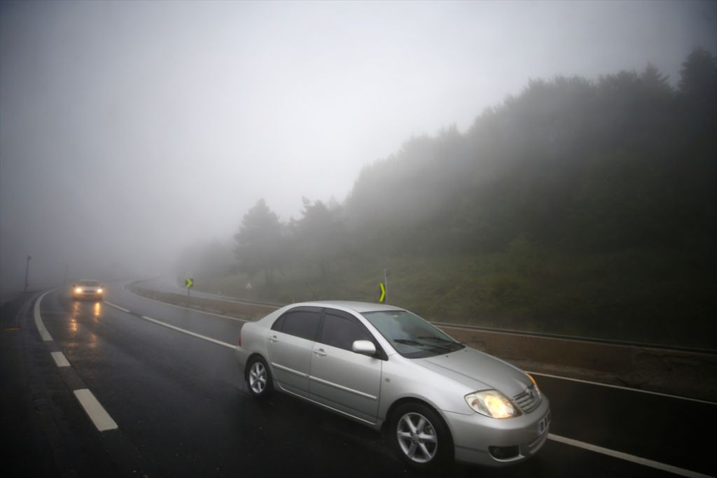 Bolu Dağı'nda yoğun sis