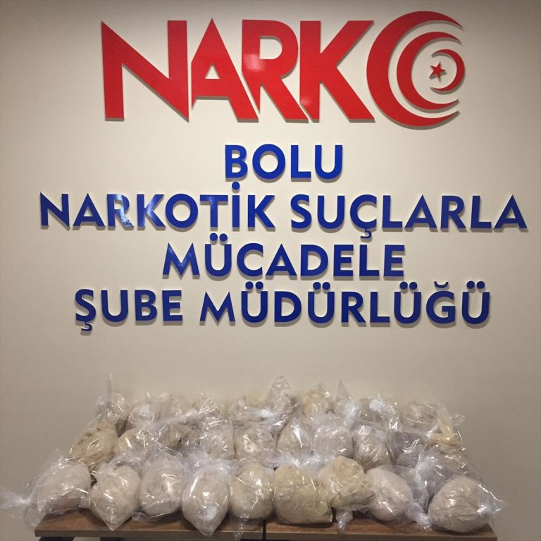 Bolu'da uyuşturucu operasyonu