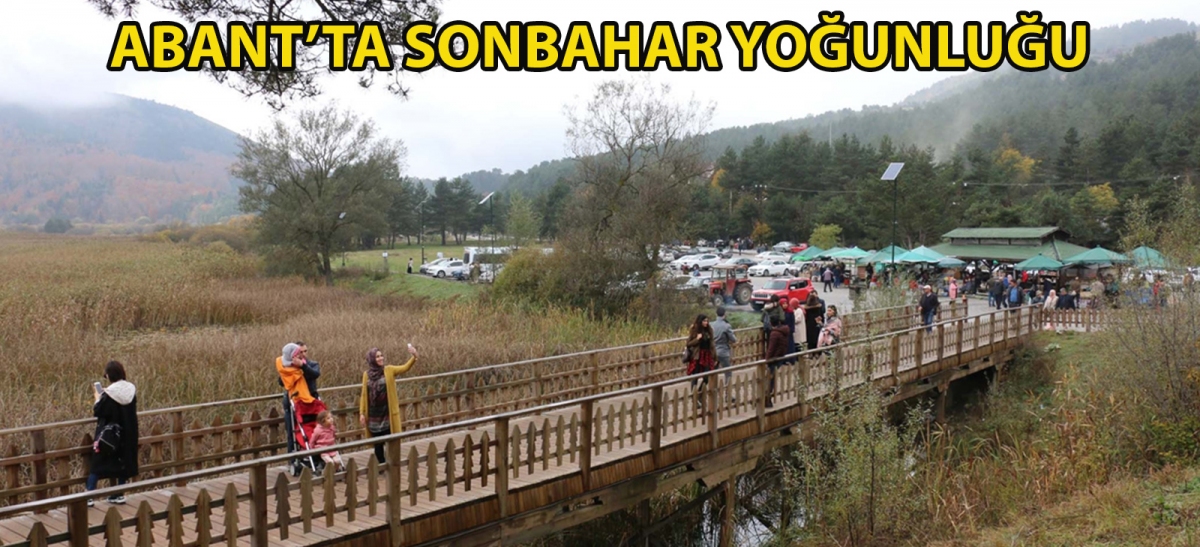 Abant'ta sonbahar yoğunluğu