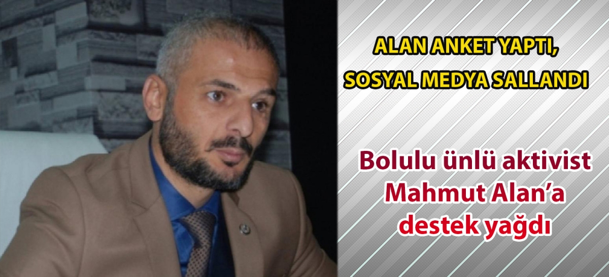 ALAN ANKET YAPTI, SOSYAL MEDYA SALLANDI