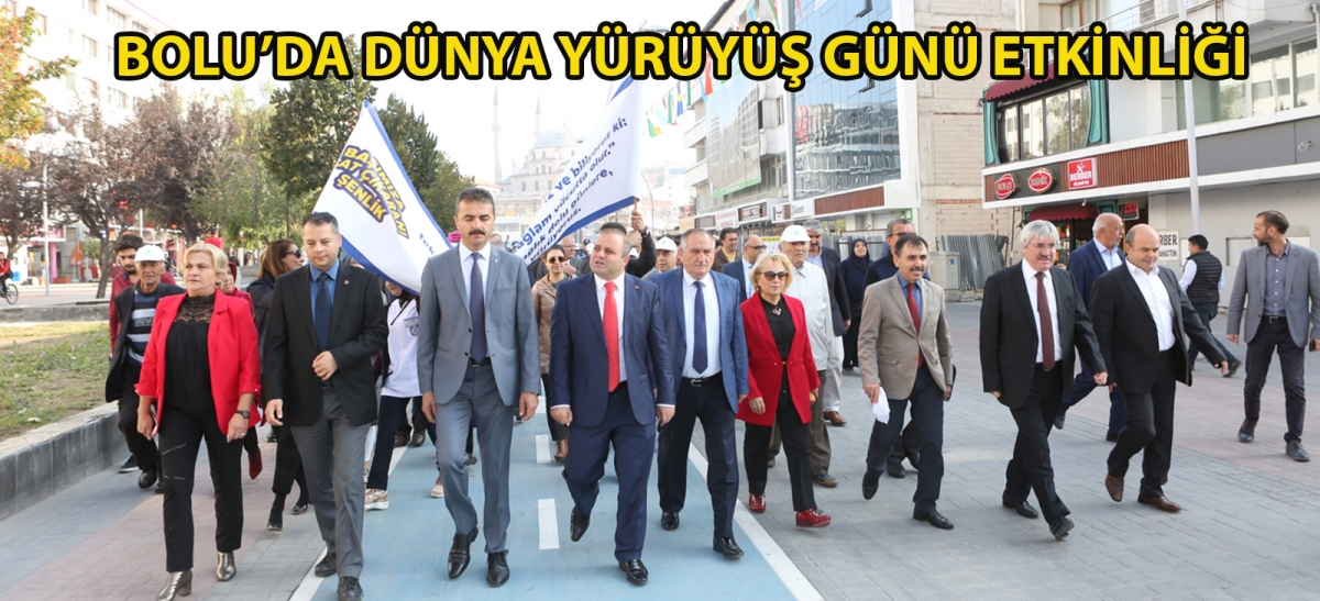 Bolu'da Dünya Yürüyüş Günü etkinliği