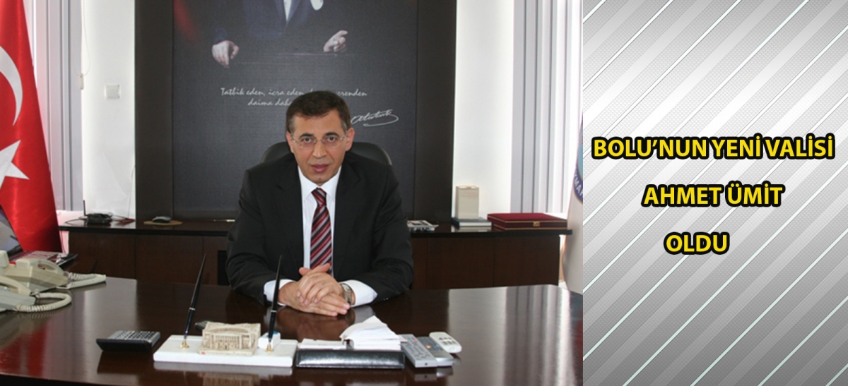 Bolu'nun yeni valisi Ahmet Ümit oldu