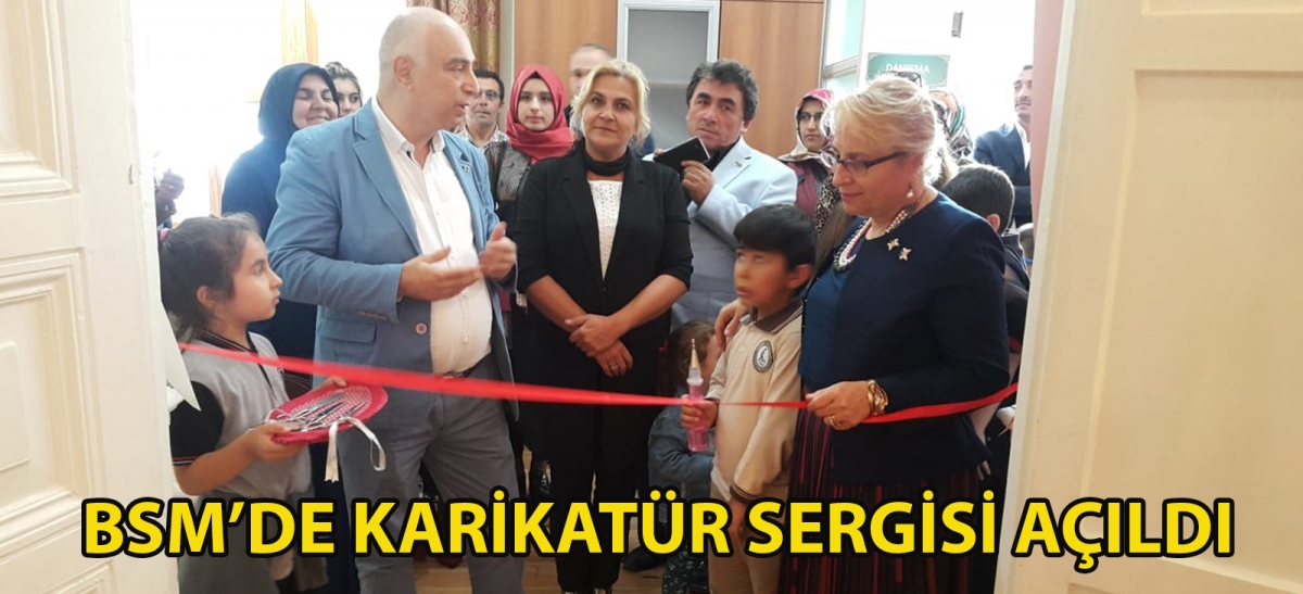 BSM'de karikatür sergisi açıldı