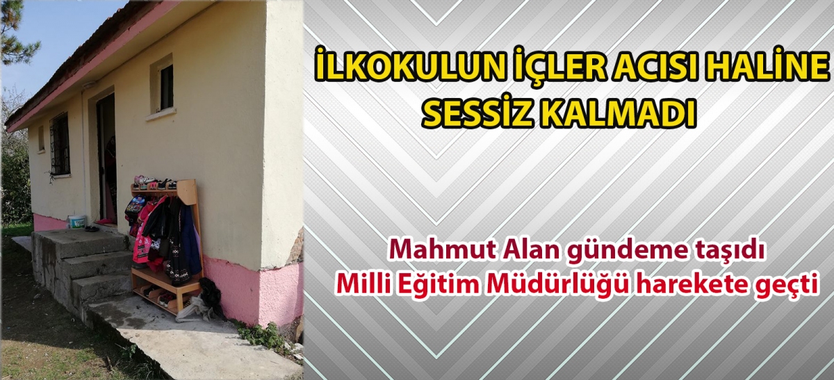 Mahmut Alan gündeme taşıdı, Milli Eğitim Müdürlüğü harekete geçti